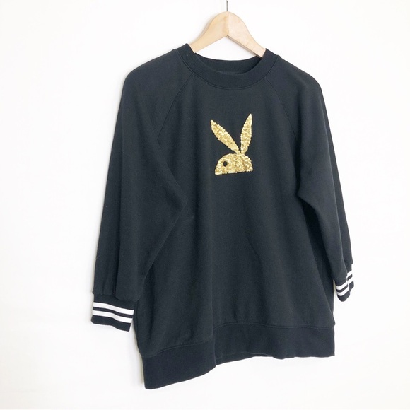Playboy X Topten black playboy, bunny sweatshirt - Picture 3 of 8